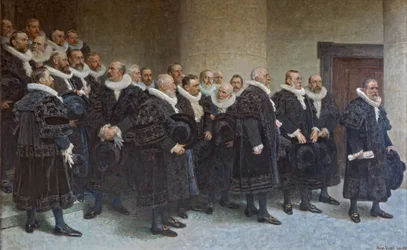 Entrée du Sénat dans la nouvelle mairie le 26.10.1897